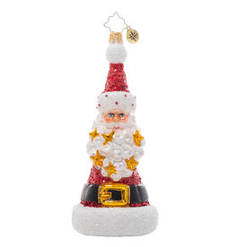 Christopher Radko Spangled Santa Christmas Ornament
