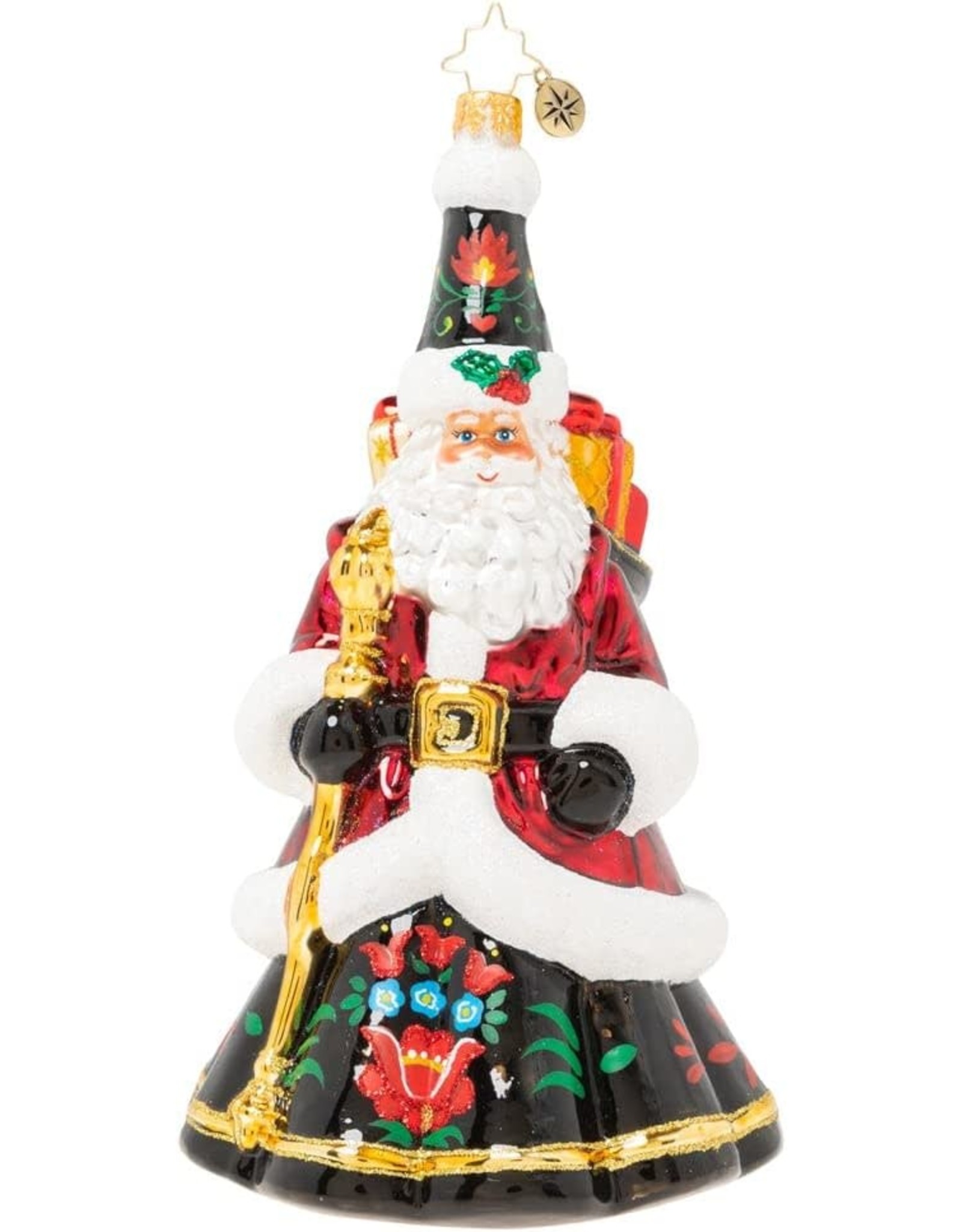 Christopher Radko Festive Folk Santa Designers Choice Ornament