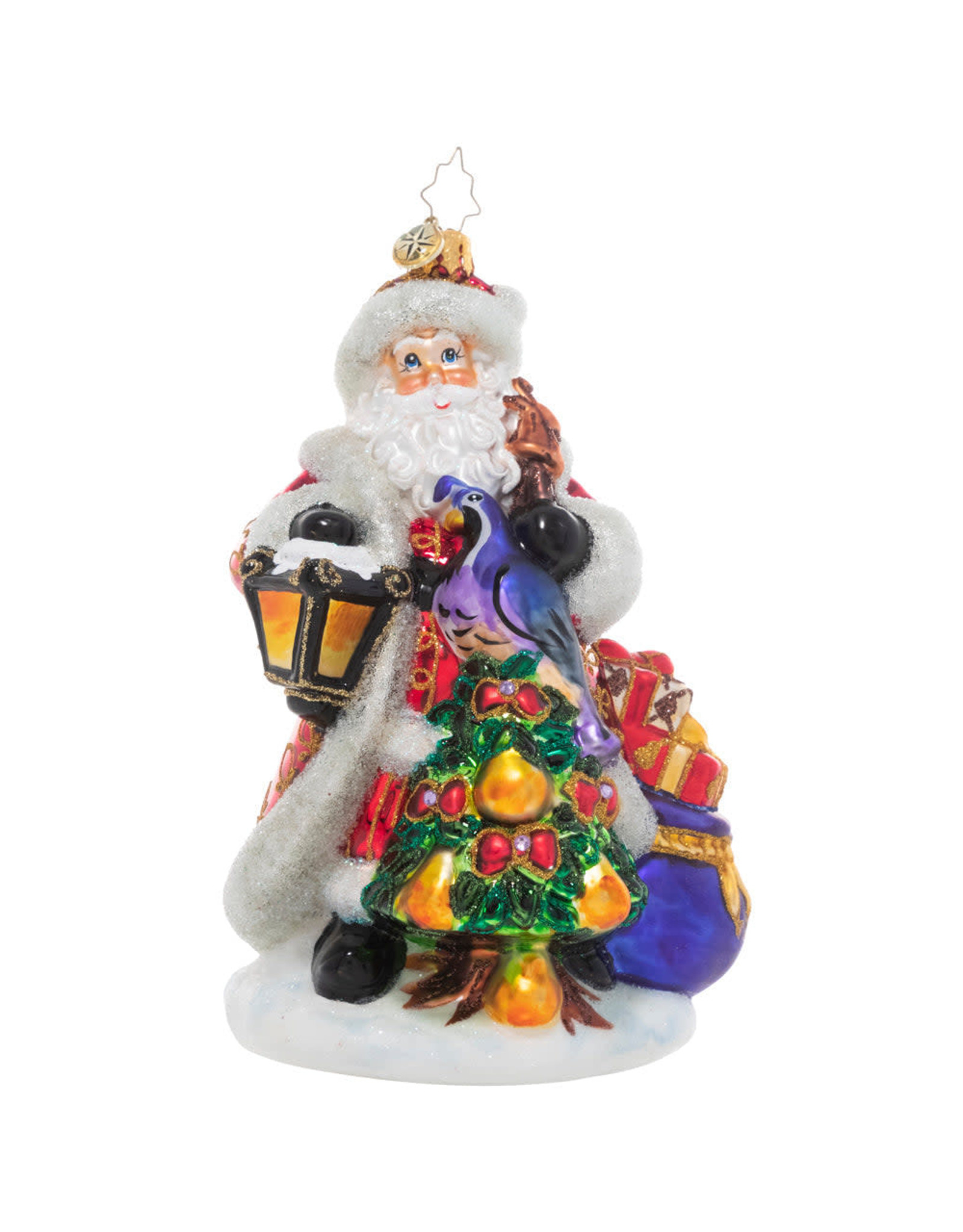 Christopher Radko 12 Days Of Christmas Ornament Santas Pear Tree
