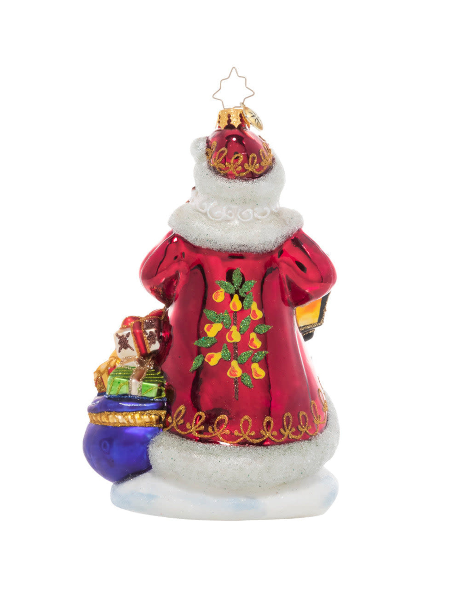 Christopher Radko 12 Days Of Christmas Ornament Santas Pear Tree