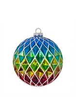 kat + annie Rainbow Ombre Round Christmas Ornament