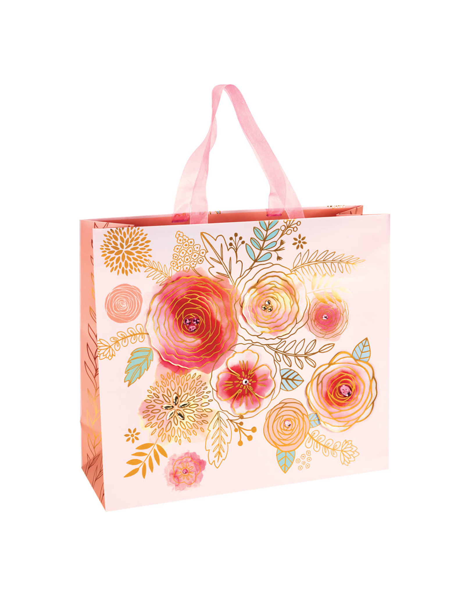 PAPYRUS® Gift Bag Jumbo 18x15.75x6.5 Roses