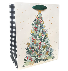 PAPYRUS® Christmas Gift Bag Large 10x13x5 Joy Traditions Tree