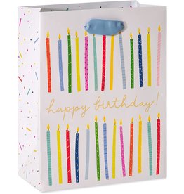 PAPYRUS® Gift Bag Medium 7Wx9Hx4D Happy Birthday Candles
