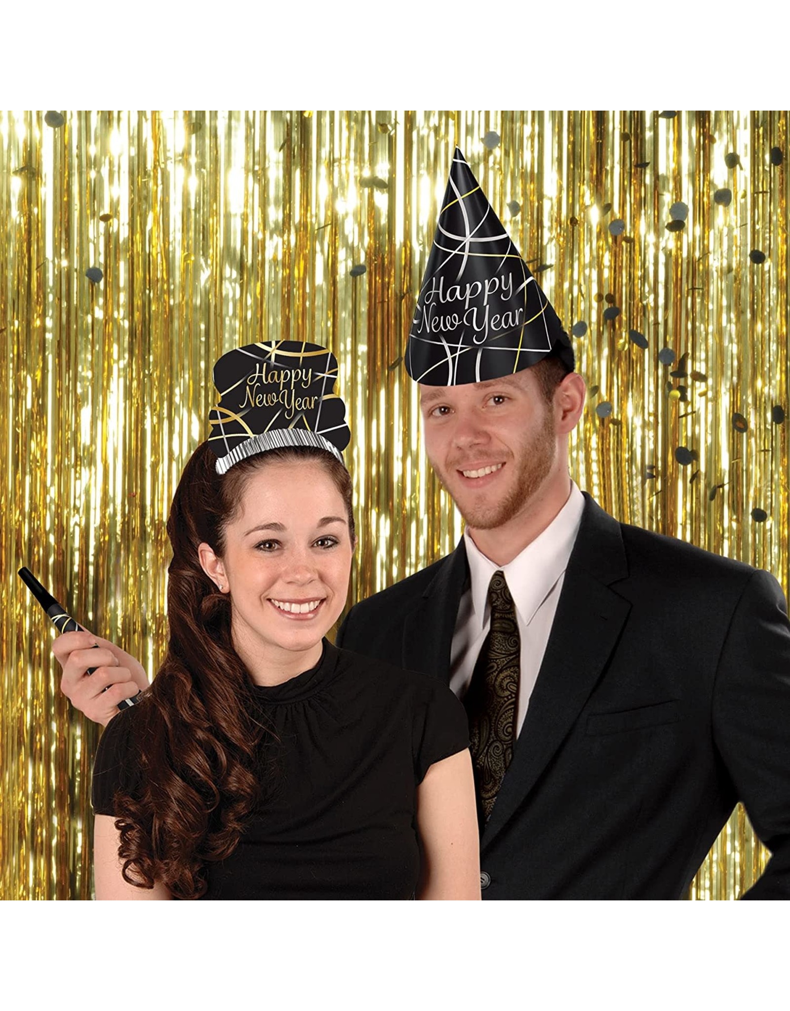 Beistle Centrotavola Pop-Over 'Happy New Year' 25,4 Cm - Decorazione Di Carta Vellutata Per Festa Di Capodanno