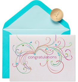 PAPYRUS® Congratulations Card Flourishes Gems You're Amazing