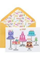 PAPYRUS® Birthday Cards Cakes With Gems On Stands A True Delight Card