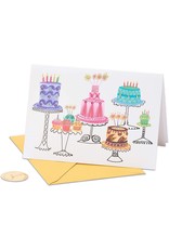 PAPYRUS® Birthday Cards Cakes With Gems On Stands A True Delight Card