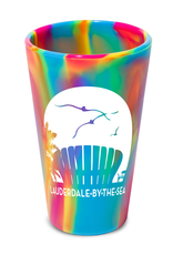SiliPINT Silicone Pint Glass Lauderdale-By-The-Sea 16oz Hippie Hops
