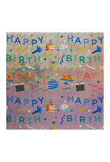 PAPYRUS® Gift Wrapping Paper 4.5 Ft Roll Sparkling Happy Birthday Toss