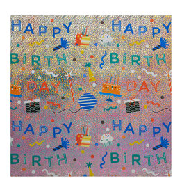 PAPYRUS® Gift Wrapping Paper 4.5 Ft Roll Sparkling Happy Birthday Toss
