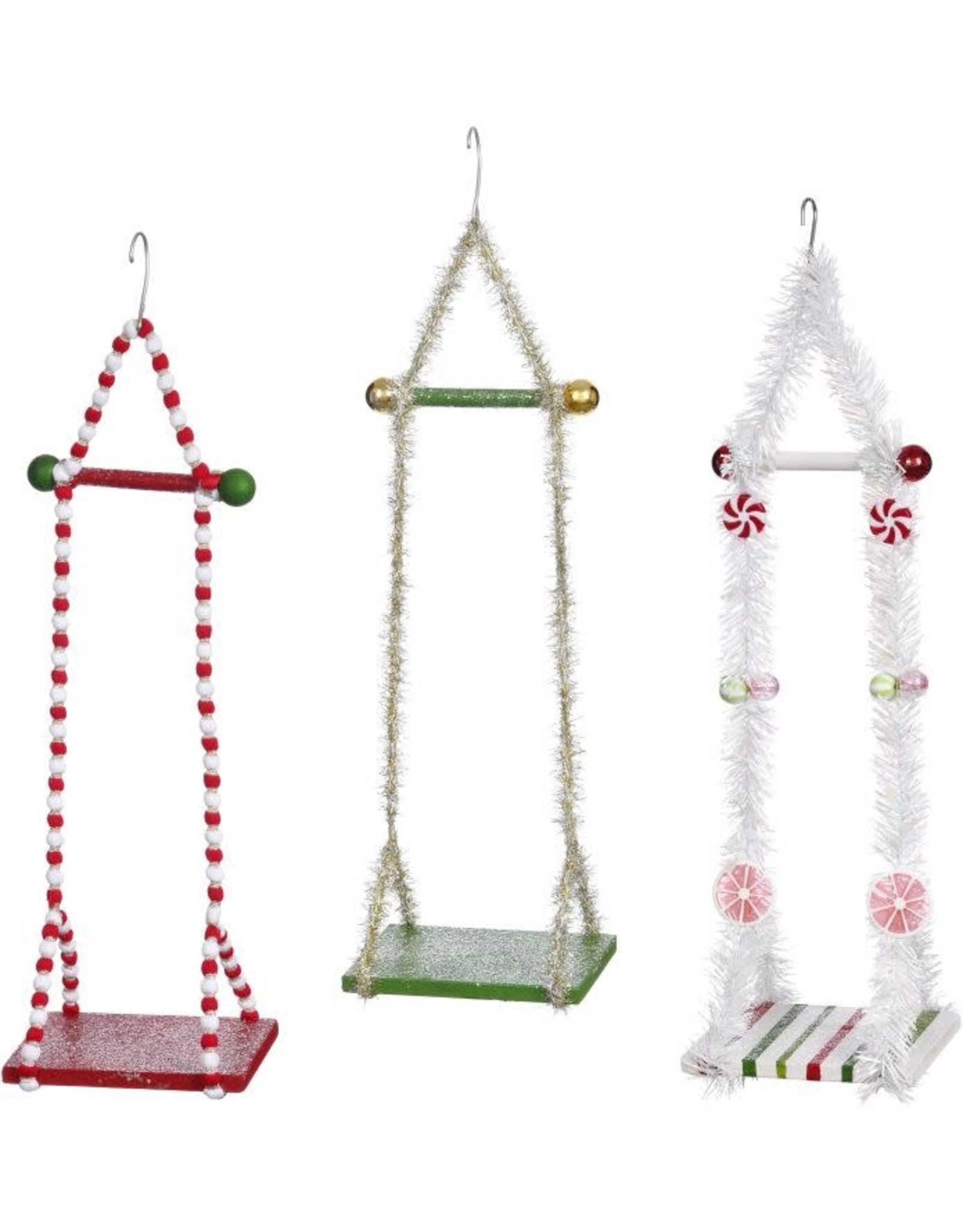 Mark Roberts Fairies Elf Swing Sets Small 6x18 Inches 3 Assorted