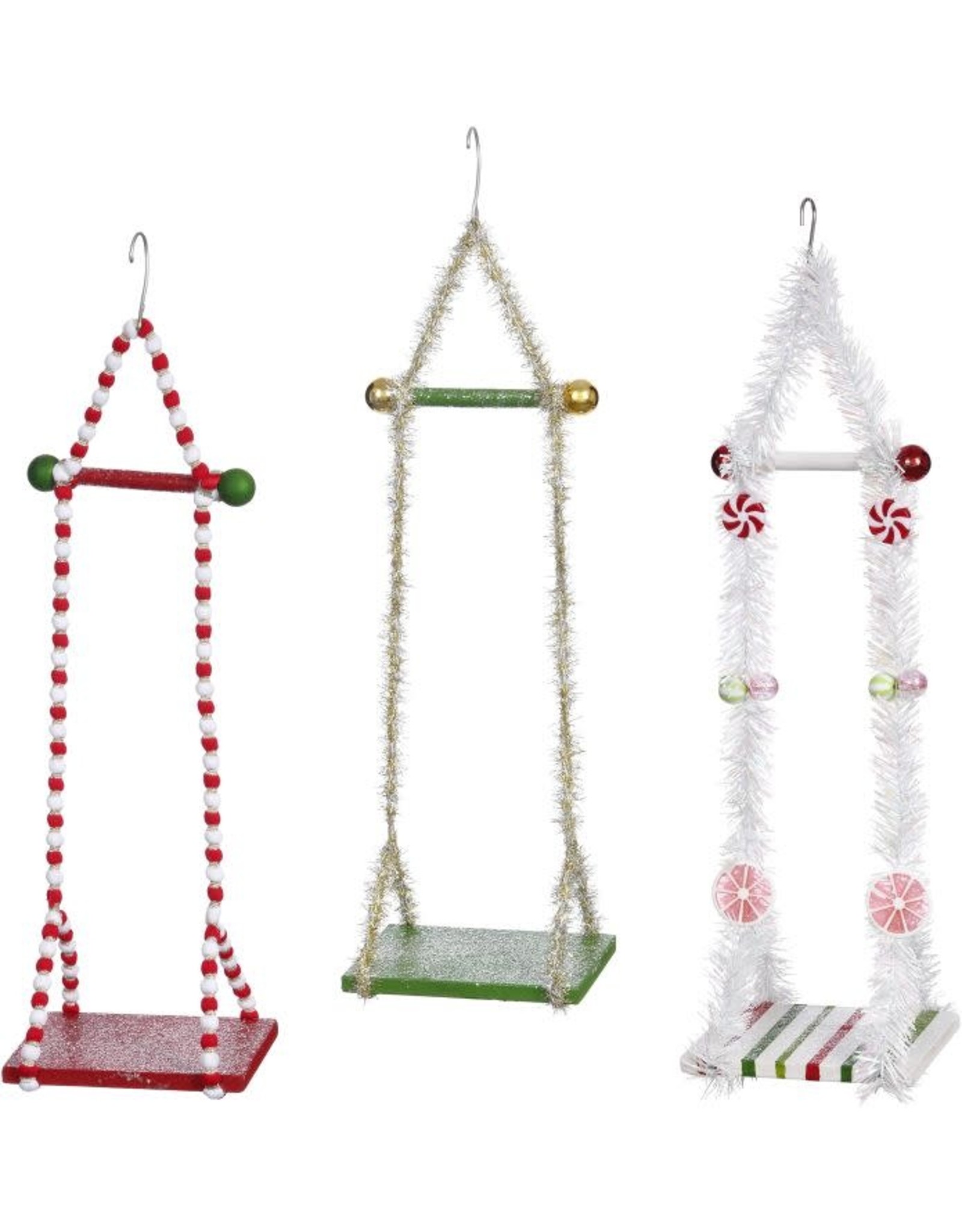 Mark Roberts Fairies Elf Swing Sets Small 6x18 Inches 3 Assorted
