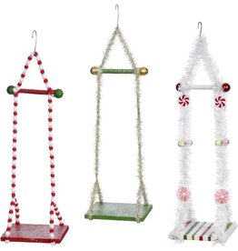 Mark Roberts Fairies Elf Swing Sets Small 6x18 Inches 3 Assorted