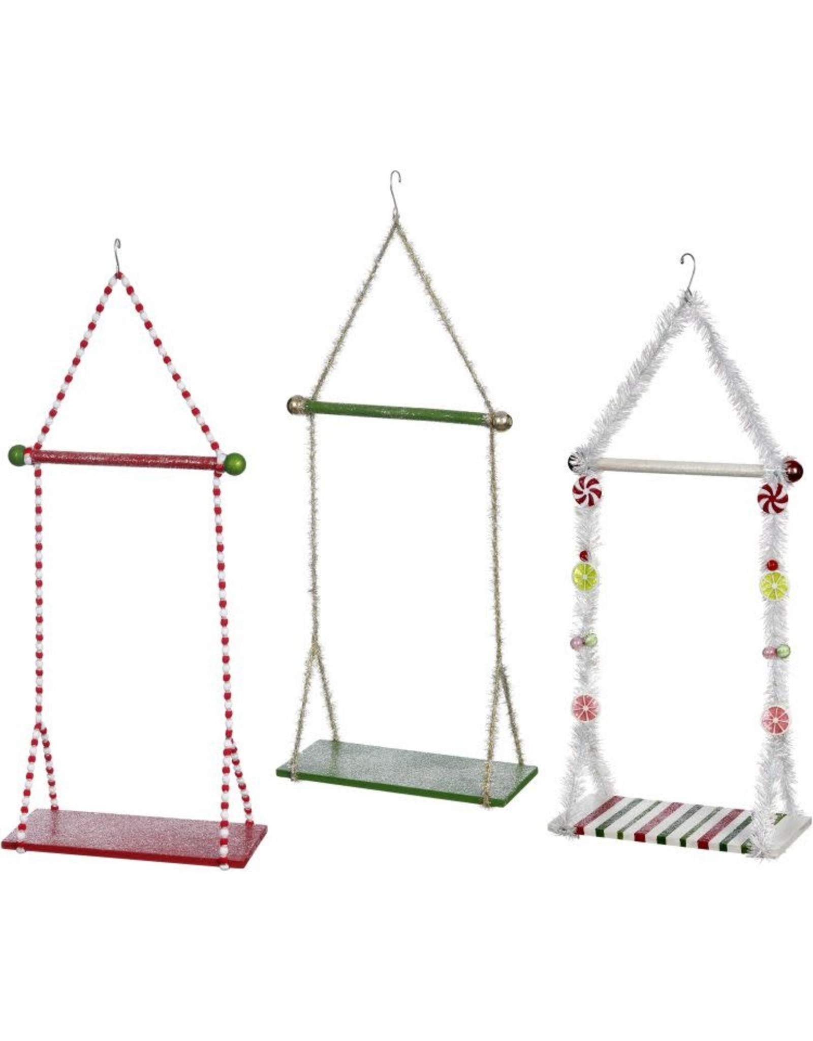 Mark Roberts Fairies Elf Double Swing Sets Medium 13x24 Set 3 Assorted