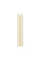 Caspari Crown Candles Tapers 10 inch 2pk Ivory