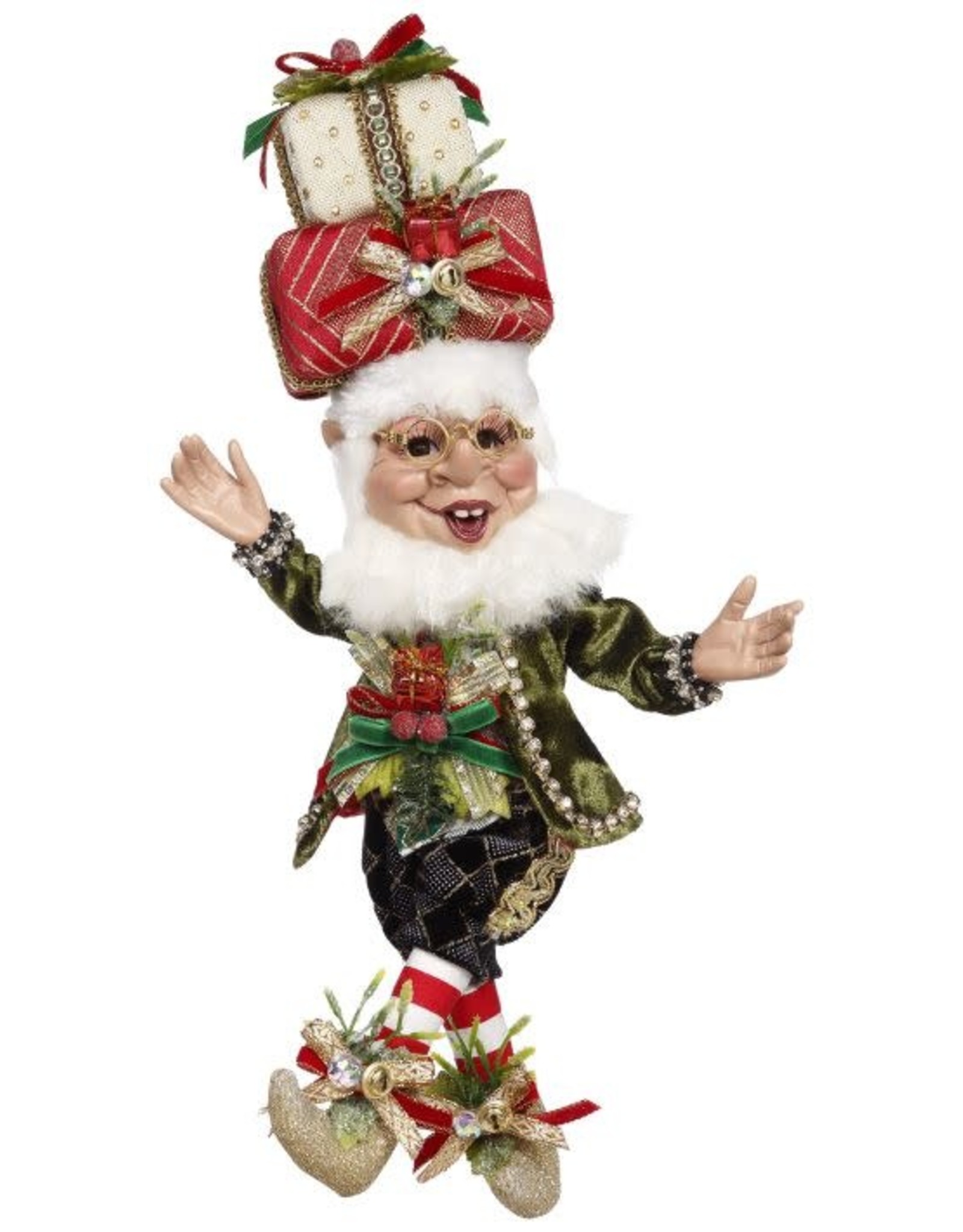 Mark Roberts Fairies Elves Gift Wrapping Elf SM 14 Inch