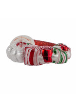 Kurt Adler Bellissimo Glass Santa Candy Wreath Ornament 7 Inch