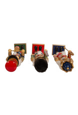 Kurt Adler Nutcrackers Red Green Blue King And Soldiers 3 Assorted
