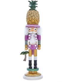 Kurt Adler Hollywood Nutcrackers Pineapple Hat Nutcracker 19.5 Inch