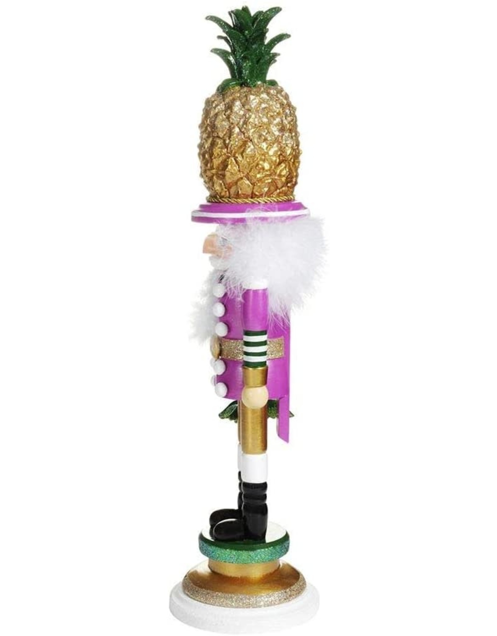 Kurt Adler Hollywood Nutcrackers Pineapple Hat Nutcracker 19.5 Inch
