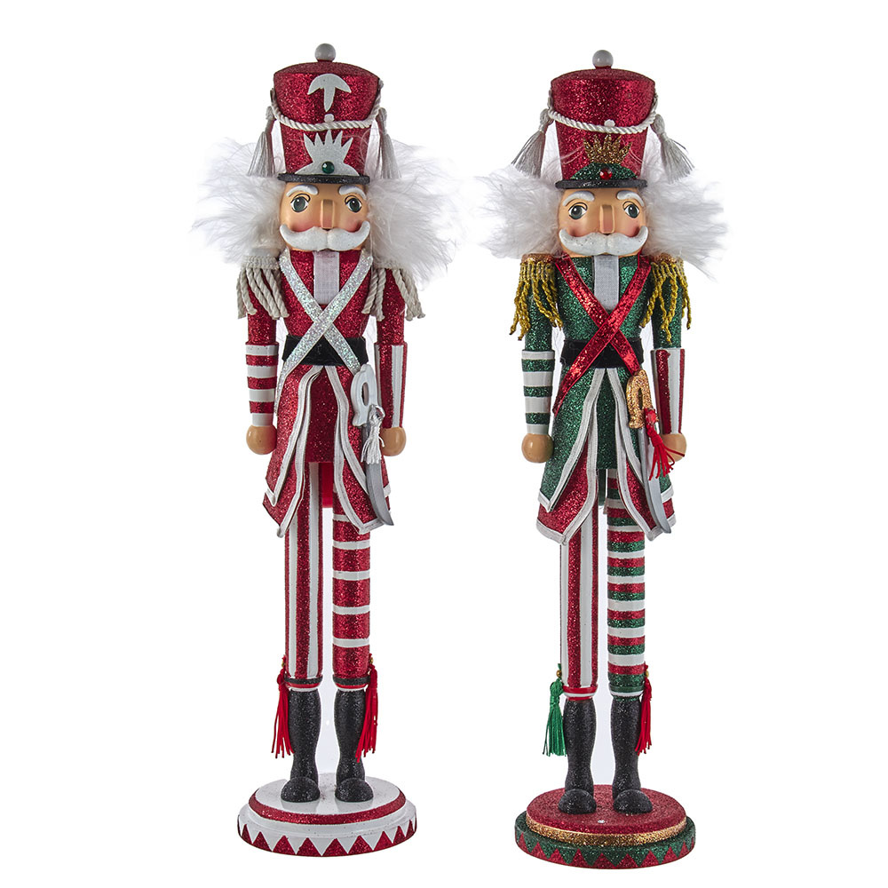 Kurt Adler Hollywood Nutcrackers Tall Skinny Nutcrackers 15in 2pc Set