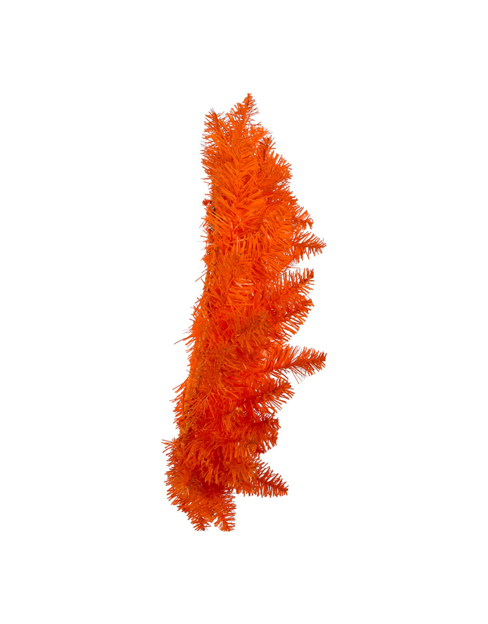 Kurt Adler Un-Lit Orange Wreath 18 Inch Halloween Decor