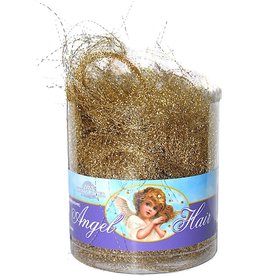 Kurt Adler Christmas Angel Hair Tinsel Garland Gold