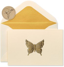 PAPYRUS® Boxed Notes Set of 16 Gold Butterfly Blank Note Cards