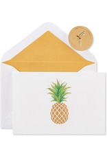 PAPYRUS® Boxed Notes Set of 16 Gold Pineapple Blank Note Cards