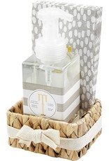 Mud Pie Initial T Hand Soap Paper Hand Towels And Basket Set