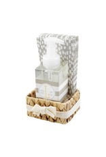 Mud Pie Initial L Hand Soap Paper Hand Towels And Basket Set