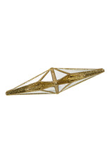 Kurt Adler Christmas Tree Toppers 13.5” Mirrored Gold Star Un-Lit