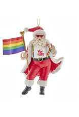 Kurt Adler Pride Santa Ornament Ornament Love Is Love