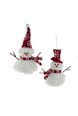 Kurt Adler Snowman Ornaments 2 Assorted 9 Inch