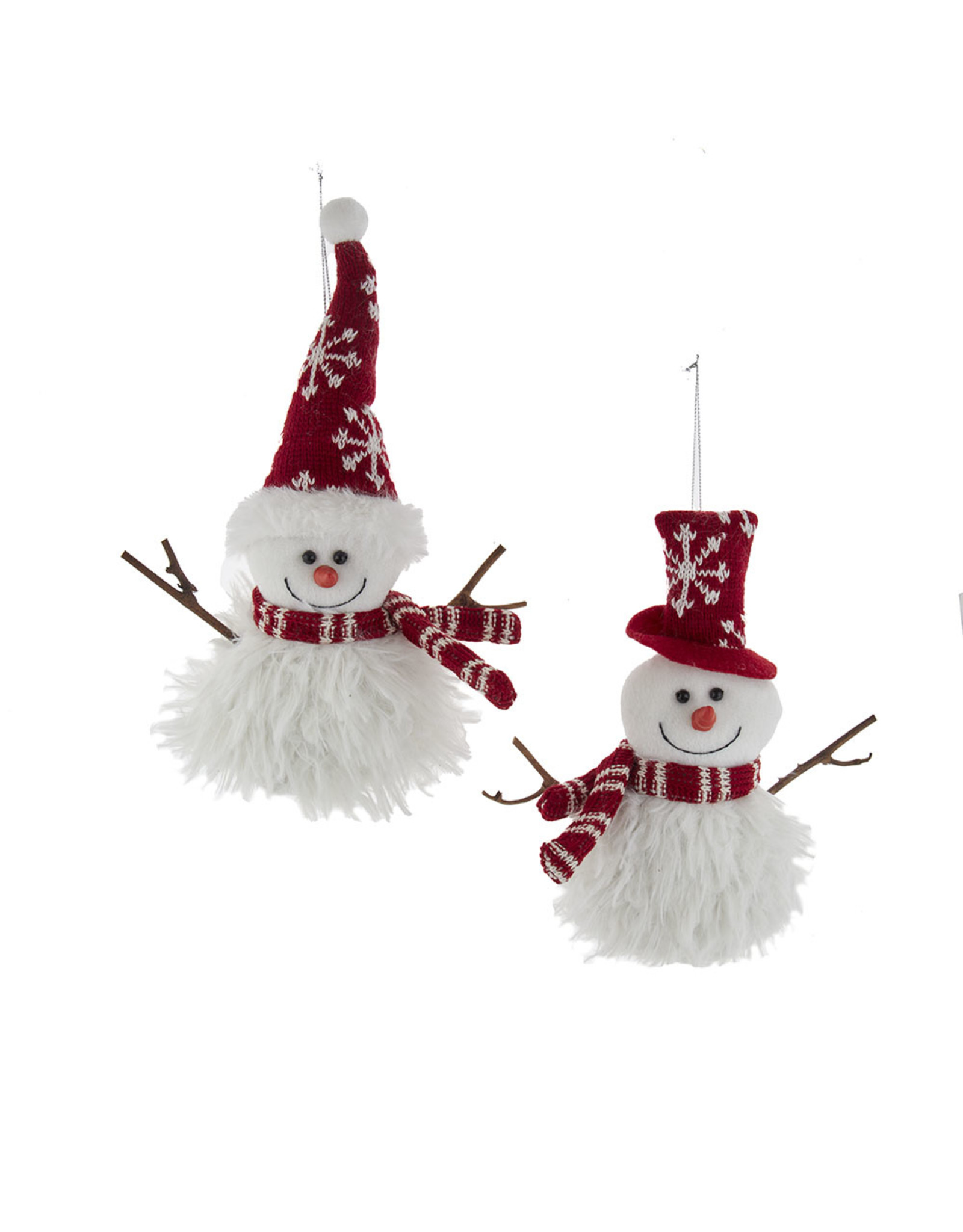 Kurt Adler Snowman Ornaments 2 Assorted 9 Inch