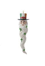 Kurt Adler Irish Long Beard Santa Head Ornament