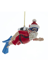Kurt Adler Scuba Diving Scuba Diver Santa Christmas Ornament