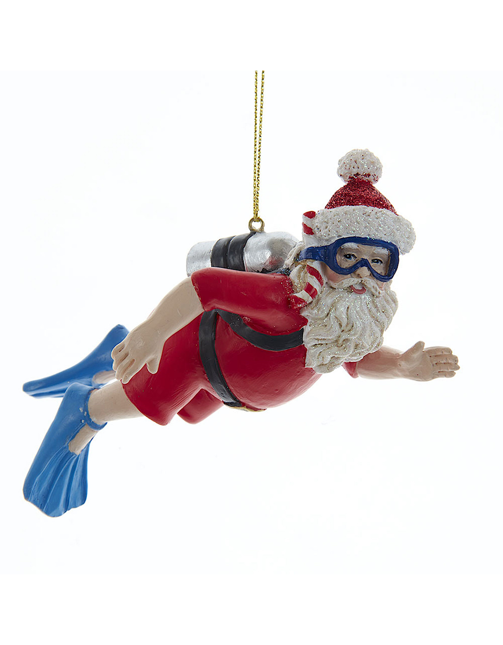 Kurt Adler Scuba Diving Scuba Diver Santa Christmas Ornament