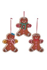 Kurt Adler Gingerbread Ornaments 3 Assorted