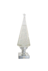 Kurt Adler Lava Light Christmas Tree Silver-Clear 14” Battery-Operated