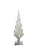 Kurt Adler Lava Light Christmas Tree Silver-Clear 14” Battery-Operated