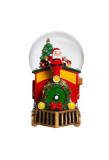 Kurt Adler Snow Globes Musical Santa Driving Train 120mm Water Globe