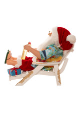 Kurt Adler Santas KSA Kringles Beach Chair Santa 11.5 Inch