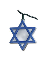 Kurt Adler UL 10-Light Hanukkah Star Of David Light Set