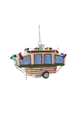 Kurt Adler Nobel Gems Pop-Up Camper Glass Camping Ornament