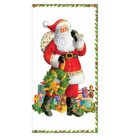 Caspari Christmas Money Holder Cards 4pk Jolly St Nick