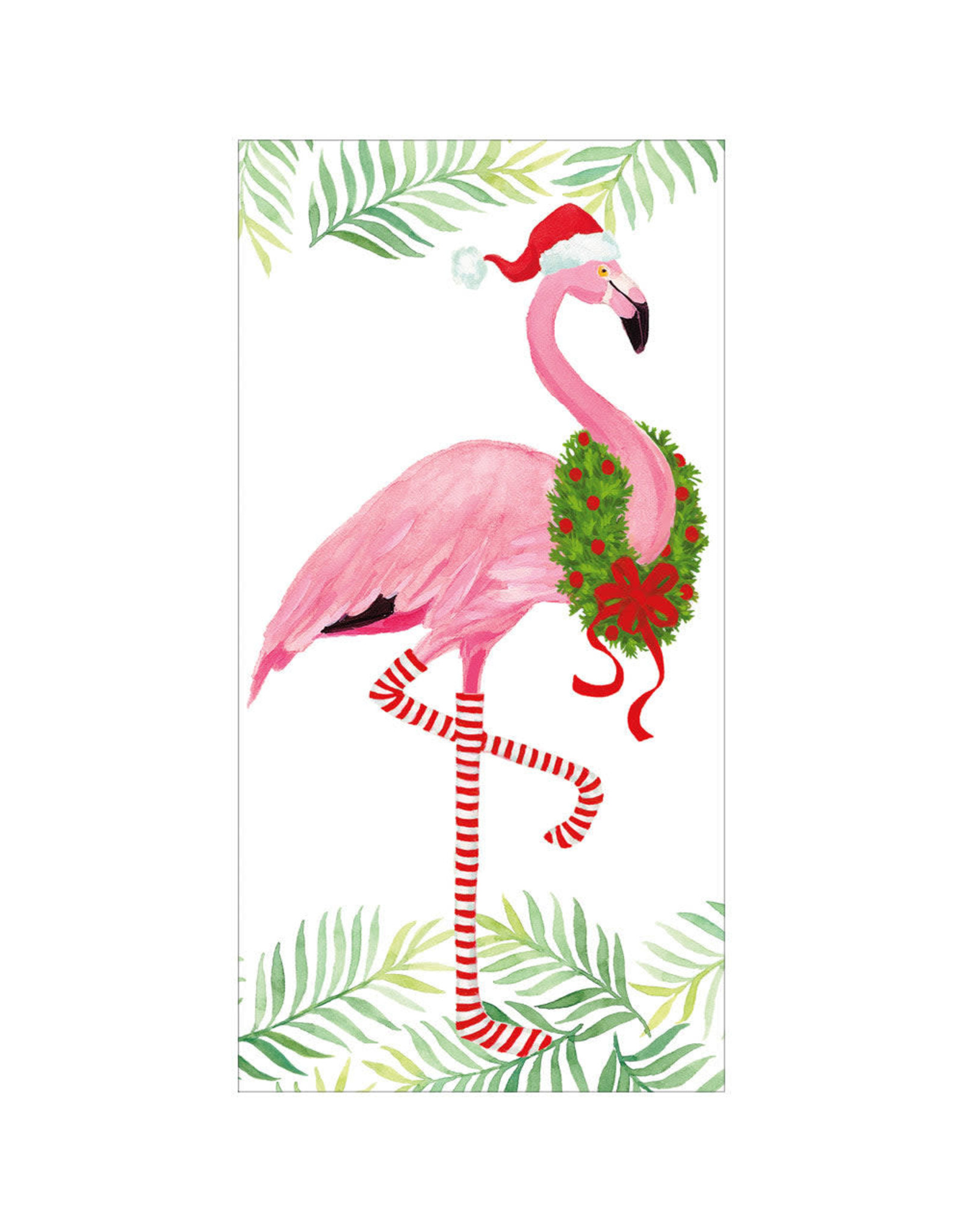 Caspari Christmas Money Holder Cards 4pk Christmas Flamingo