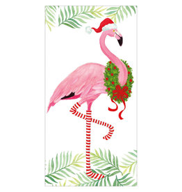 Caspari Christmas Money Holder Cards 4pk Christmas Flamingo