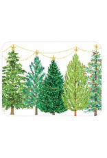 Caspari Christmas Paper Placemats 12pk Christmas Tree With Lights